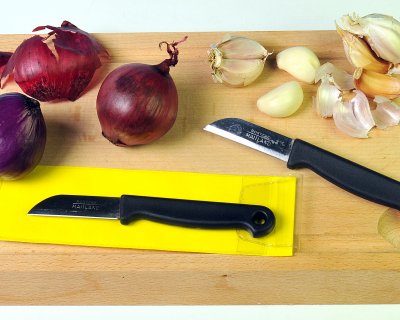 Nůž na zeleninu s krátkou čepelí